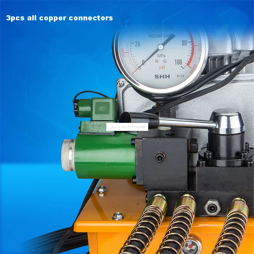 Elektryczny trójdrożny zawór wymiany elektromagnetyczny zawór do pompy hydraulicznej zawór magnetyczny elektronów zawór do pompy hydraulicznej 7L 0,75 kW 380V/220V/110V