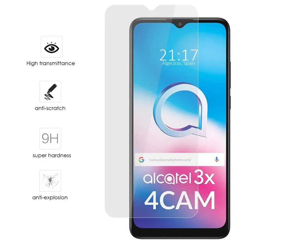 Alcatel 3X 4CAM tempered glass Protector