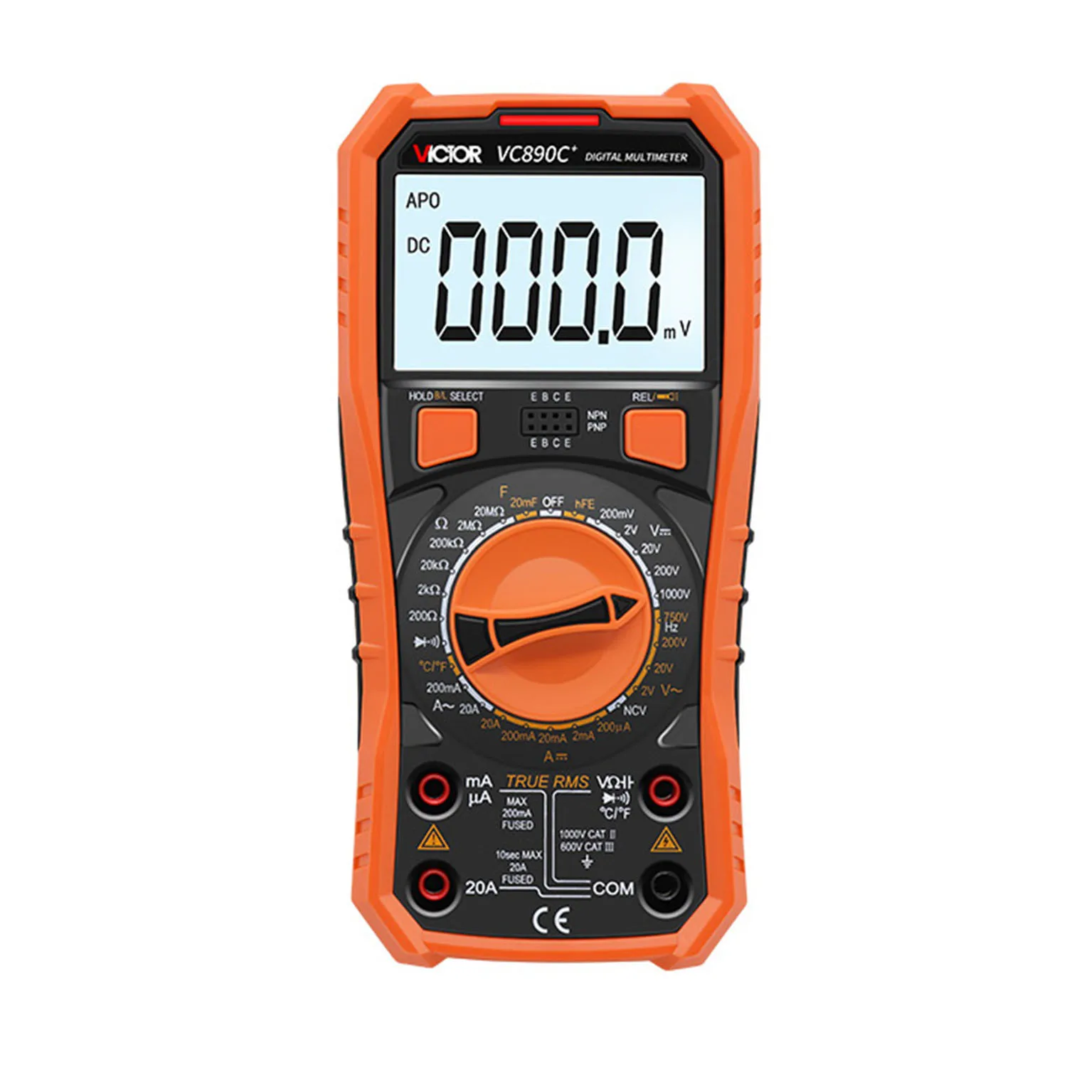 VICTOR VC890D VC890C+ VC890E Digital Multimeter True RMS Capacitor Ammeter,AC DC Voltage Current Capacitance Tester.VC890C plus.