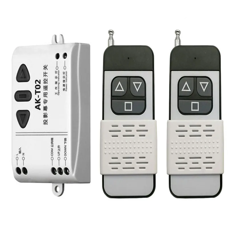 AK-T02 Universal Wireless Remote Controller  Front Controller Device for Projector Screens Electric Curtains Garage Door