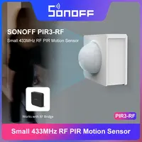 SONOFF PIR3-RF Sensor de movimiento de 433MHz funciona con puente RF escena inteligente notificación de alarma de conmutación de modo Dual a través de eWeLink IFTTT
