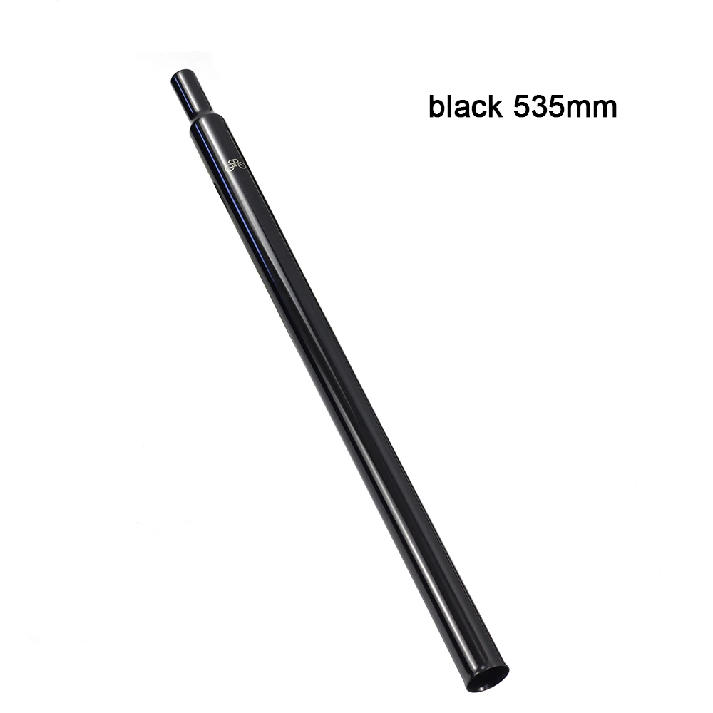 SILVEROCK Titanium Seatpost Black Silver Tube 31.8mm X 535mm  600mm  for Brompton 3sixty Weight 263g Folding Bike Seatpost