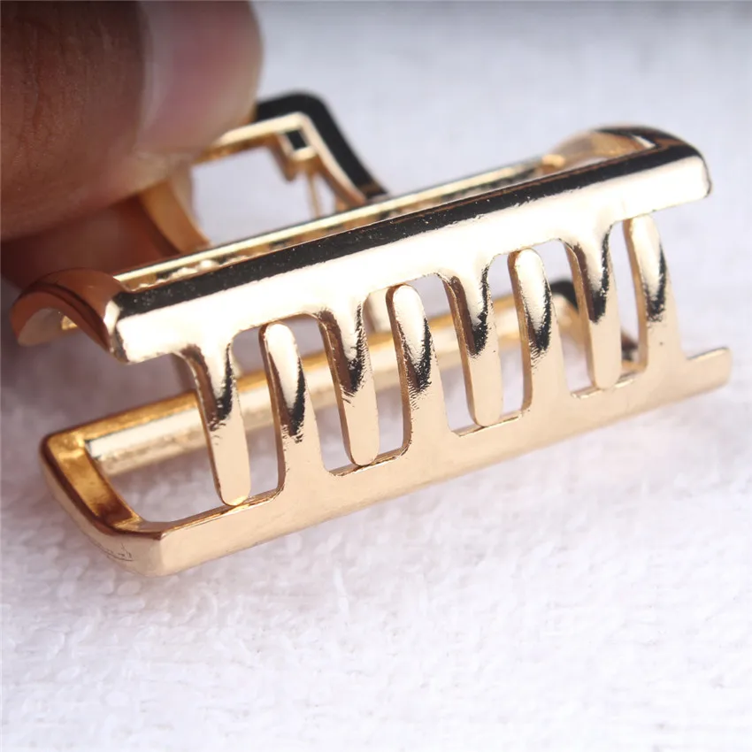 Garras geométricas do cabelo para mulheres, grampo do cabelo do vintage, grampos do cabelo do metal, presilha, cocar, acessórios do chuveiro, grampo do rabo de cavalo