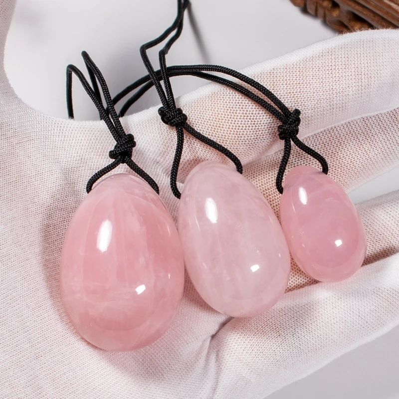 

3Pcs Yoni Egg Set Natural Crystal for Kegel Exercise Vaginal Muscle Tightening Pelvic Floor Massager Wholesale Bulk