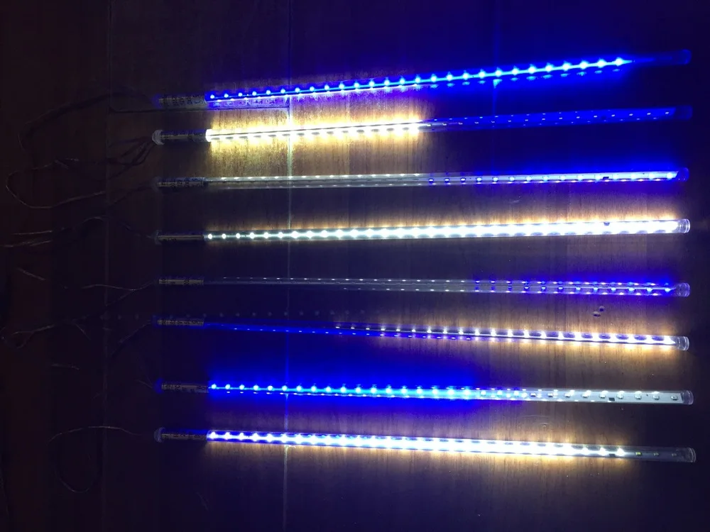 10sets/lot Factory Direct LED SMD2835 LED Meteor Shower Meteor Light LED Meteor Tube 12 * 500mm 8 Pieces / Sets