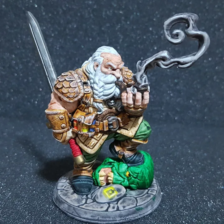 resina-dwarf-hunter-figure-modelo-sem-pintura-sem-cor-rw-821-38mm-56mm