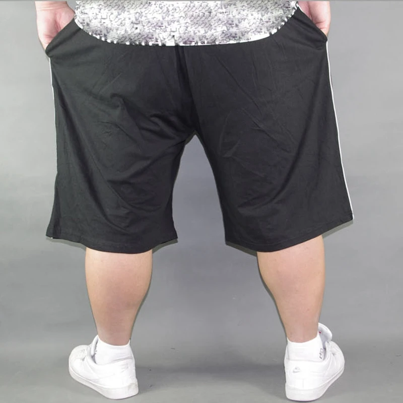 Men\'s plus size shorts plus size 8XL 9XL 10XL waist 142cm summer large elastic sports casual loose large size 60 blue shorts