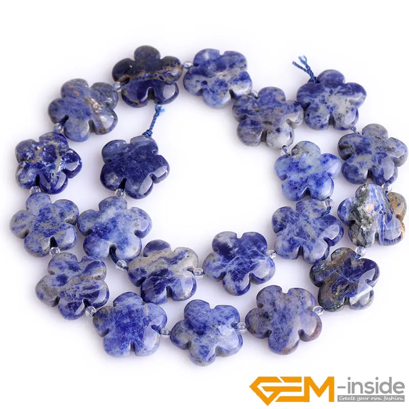 Natural Stone 20mm Loose Spacer Accessorries Flower Beads For Jewelry Making Strand 15\