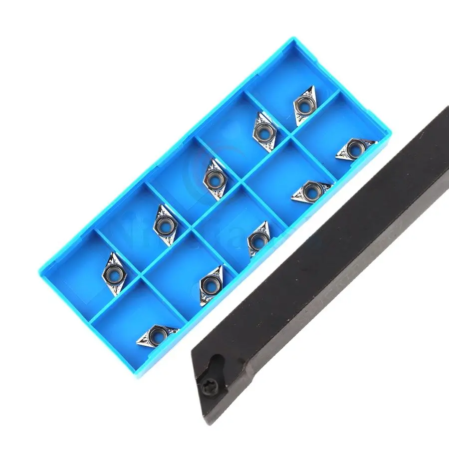 SDJCR1616H07 CNC เครื่องกลึง55องศา Rhombus ภายนอก + 10PCS DCGT DCMT07คาร์ไบด์เครื่องมือหมุนแทรก