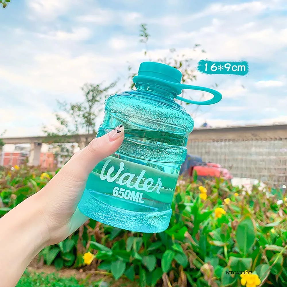 650ML Sports Infuser Creative Student Mini Water Bottle Cup Bpa Free Outdoor Portable Cute Gourd Outdoor Plastic Female Bottles