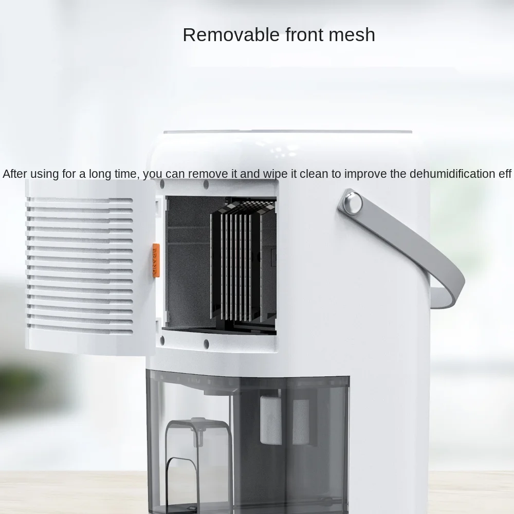 Déshumidificateur d'air 550ML/D, sèche-Air silencieux, absorbeur d'humidité, déshydrateur pour sous-sol, salle de bain, garde-robe, chambre à coucher