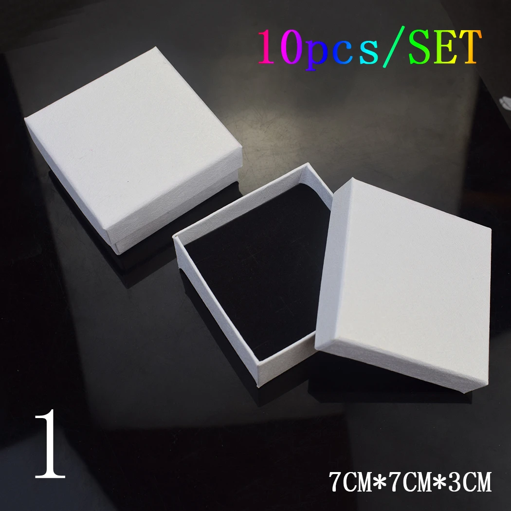 10pcs/lot Gift Boxes Wedding Party Candy Box Necklace Jewelry Storage Box Jewelry Packing Display Wholesale Rainbow Box