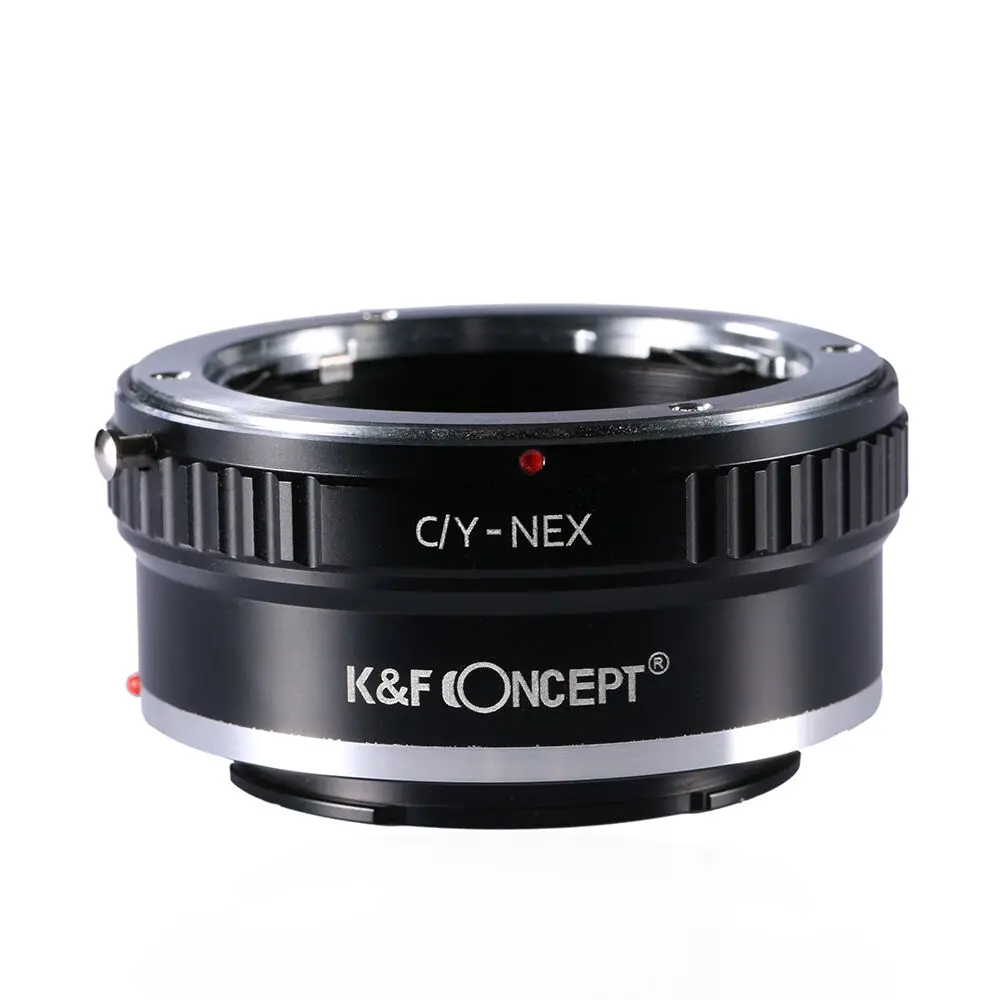 K&F Concept C/Y-NEX Adapter for Contax Yashica Mount Lens to Sony E Mount Camera NEX ZVE10 A7R2 A7S3 A7M4 A92 a6000 Lens Adapter