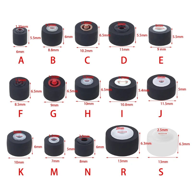 Cartridge Radio Roller Tape Recorder Pressure Cassette Belt Pulley Player R9CB