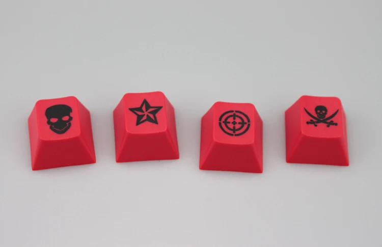 4 pz/set PBT originale R4 altamente sublimato personalizzato chiave cap per Red skull