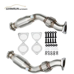 Downpipe W/Flexpipe For NISSAN 07+ 350Z 370Z G37 FX35 FX37 Q50 Q60 VQ35HR VQ37HR