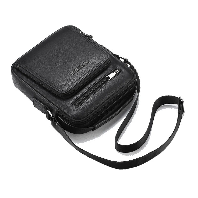 Bandoleras clásicas Retro informales para hombre, bolso de mano de alta calidad, de cuero PU, novedad