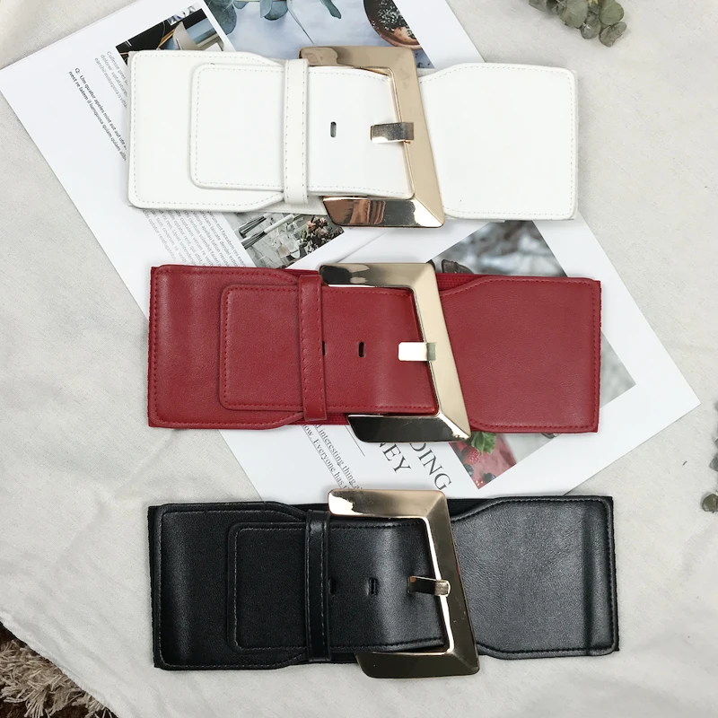 แฟชั่นเข็มขัดคอร์เซ็ท Plus ขนาดเข็มขัดเอว Cummerbund กว้าง Ceinture Femme ขนาดใหญ่เข็มขัดเข็มขัด