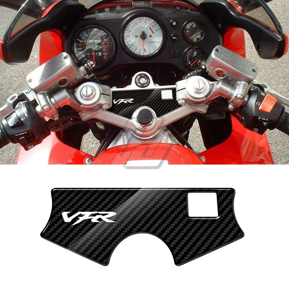 For Honda VFR 750 2011-2014 3D Carbon-look Upper Triple Yoke Defender