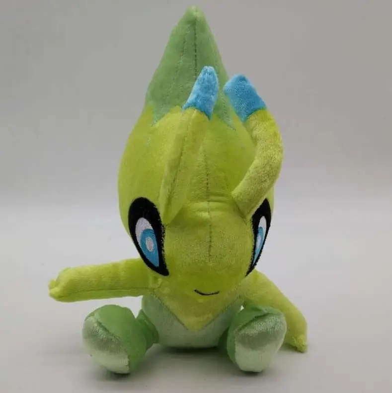 Muñeco de peluche de 20cm, edición del 20 ° aniversario, Gamestop Tomy, Celebi brillante