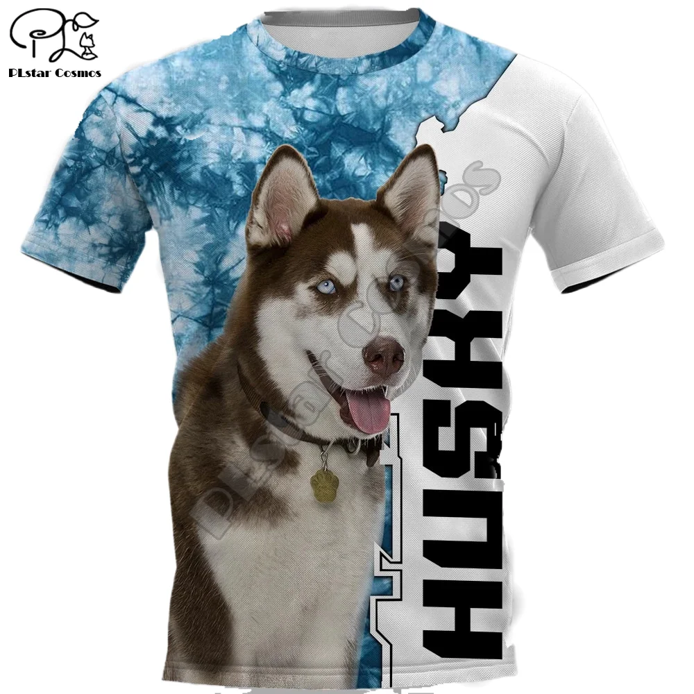 Mens women Siberian Husky 3d t shirt Summer Sled Dogs Print  tshirts tees casual short sleeve tops quick dry harajuku tee