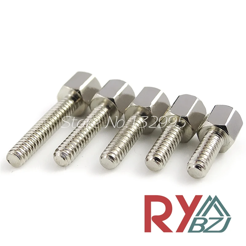 4#-40*5+L Stainless steel Standoff Spacer Female Male VGA Connector Screw Spacing Screws Threaded Spacer hex spacer