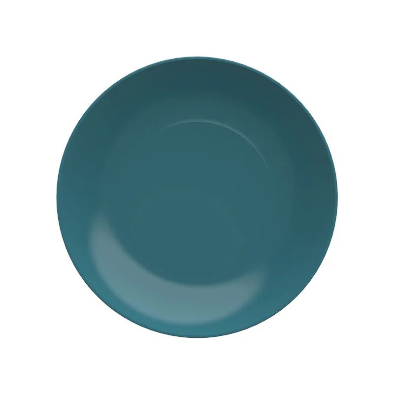 Creative Imitation Porcelain Round Plastic Food Soy Sauce and Vinegar Plate Snack Dish Household Fruit Kitchen Accessories