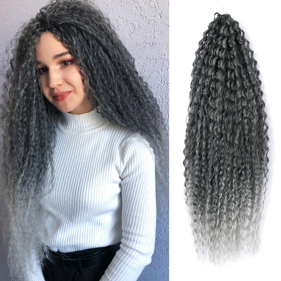 Brazilian Braids Kinky Curly Crochet Hair For Black Women Afro Crochet Braids Synthetic Braiding Hair Extensions For Women Felek
