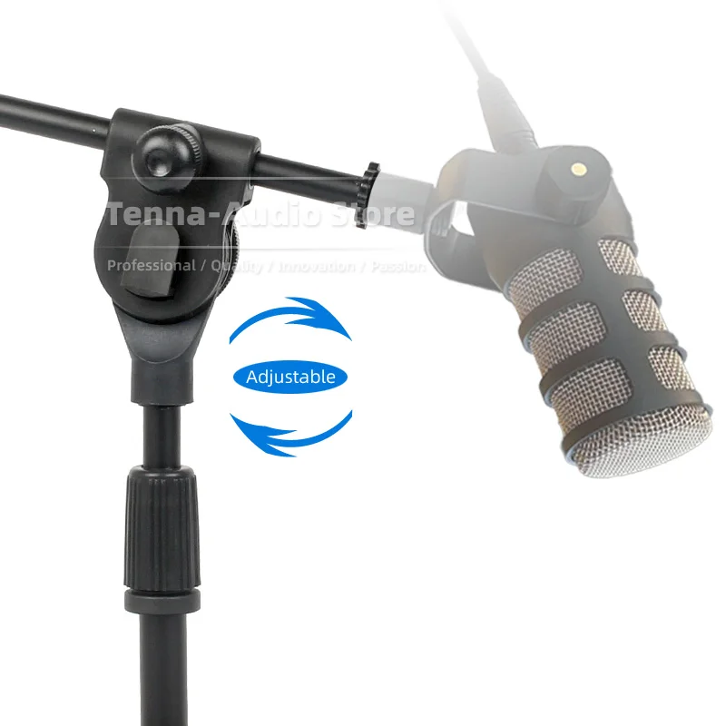 ل Rode PodMic Pod Mic سطح المكتب دعم بوم الذراع الركيزة جبل الرف قابل للتعديل منضدية حامل ميكروفون حامل مايك قوس