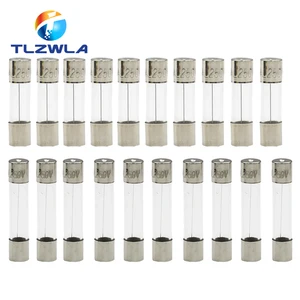 5 Pces 5*20 mm 6*30 mm Loại cầu chì 5x20mm Hỗ trợ kính Hỗ trợ thủy tinh với 22 20 18 16 14AWG Cáp cáp 5x20mm FUSE FUSE PIPE 12 Trường hợp bán kính bán hàng chính - №12