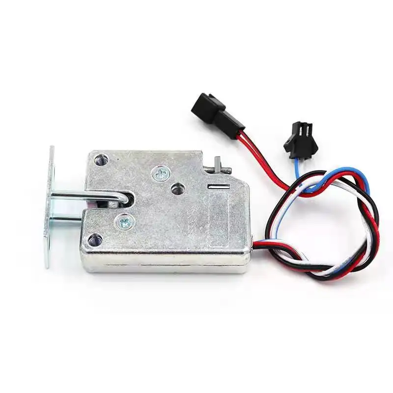 Mini Magnetic Latch Door Lock Electric Drop Bolt Picks Auto 12VSolenoid Induction Access Control File feedback lock Case Cabinet