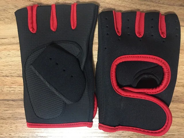 Guantes de gimnasio antideslizantes para hombre y mujer, manoplas de medio dedo, aptas para entrenamiento, culturismo, levantamiento de pesas, sin