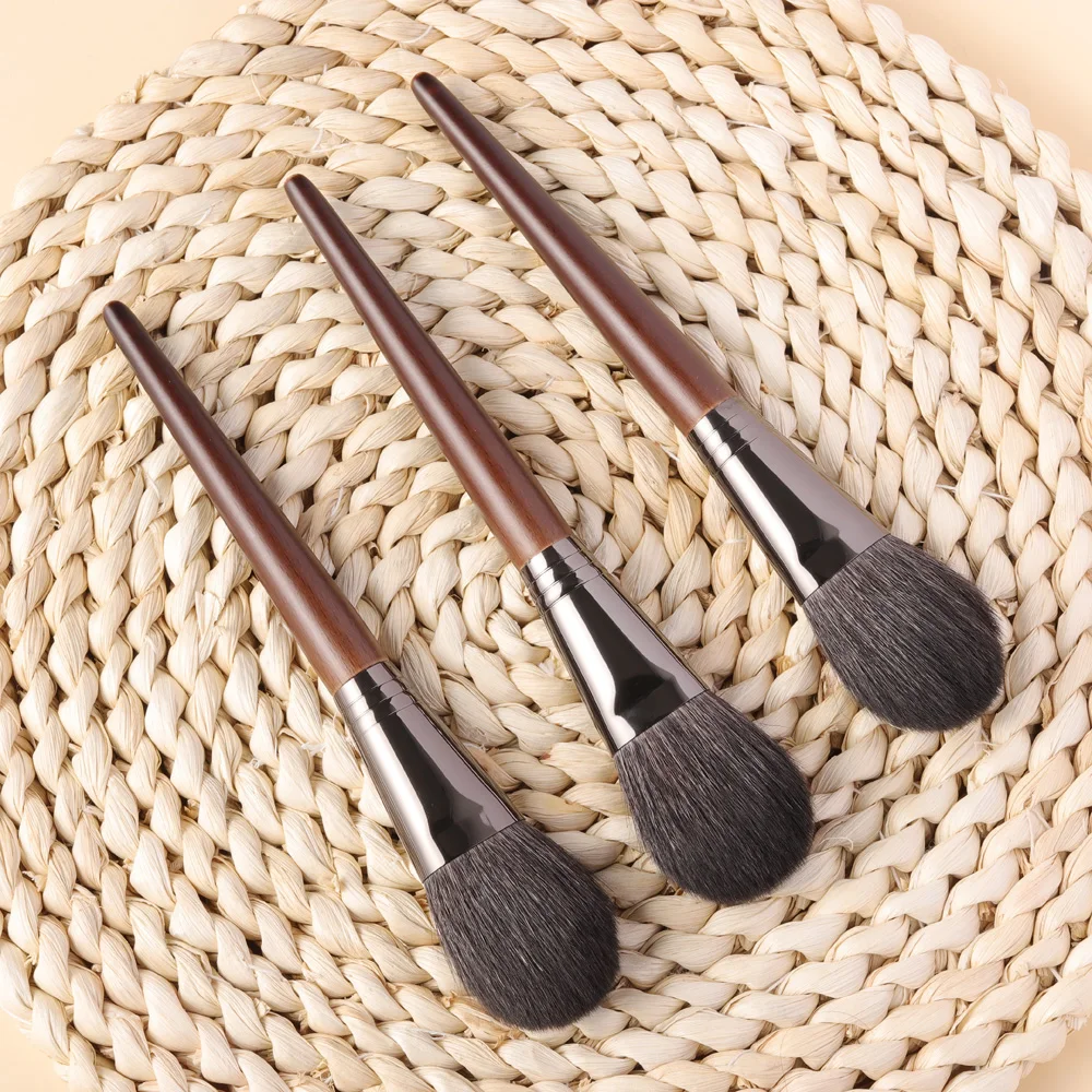 OVW 1PCS Geitenhaar Lange Steel Gezicht Make-Up Markeerstift Blending Brush Blush Brush Concealer Brush Beauty Tools Set