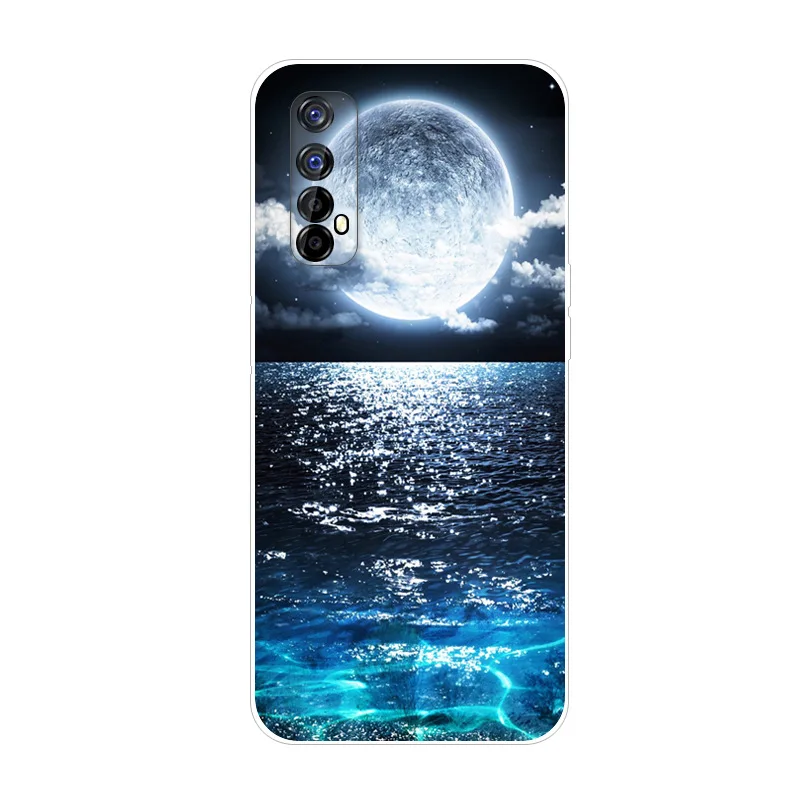 For Realme 7 RMX2155 Case Phone Cover Silicone Soft TPU Back Cases for OPPO Realme 7 Case Realme7 RMX2151 Bumper Fundas 6.5''