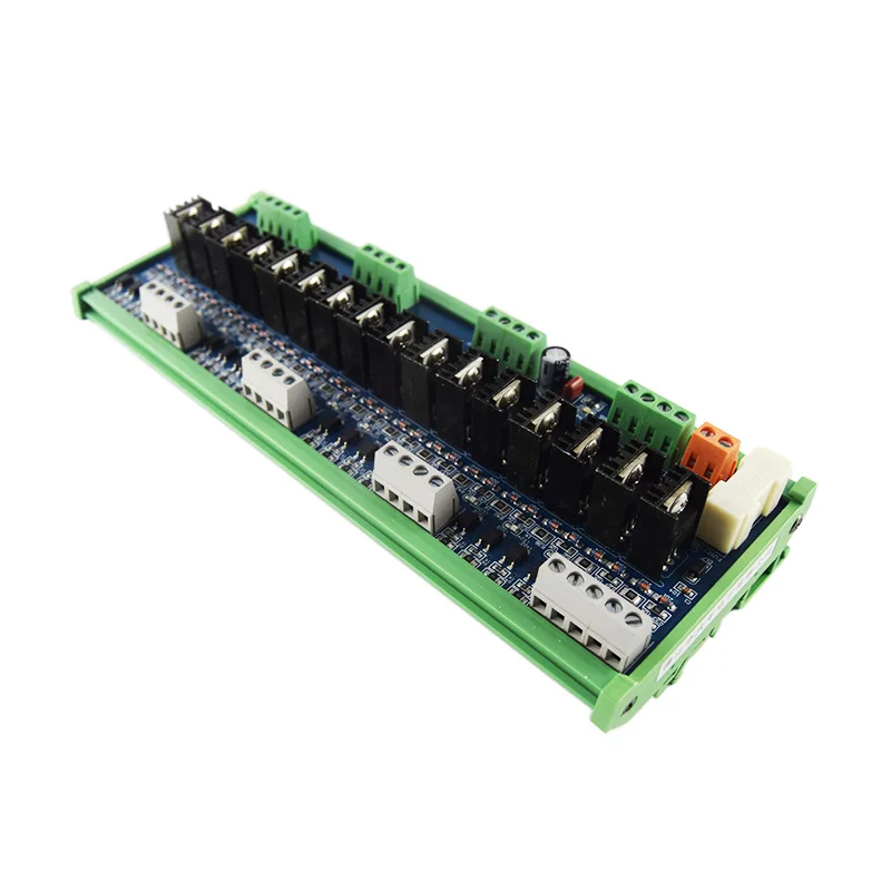 

16-Channel DC Amplifier Board Optocoupler Isolation Contactless PLC Expansion Module