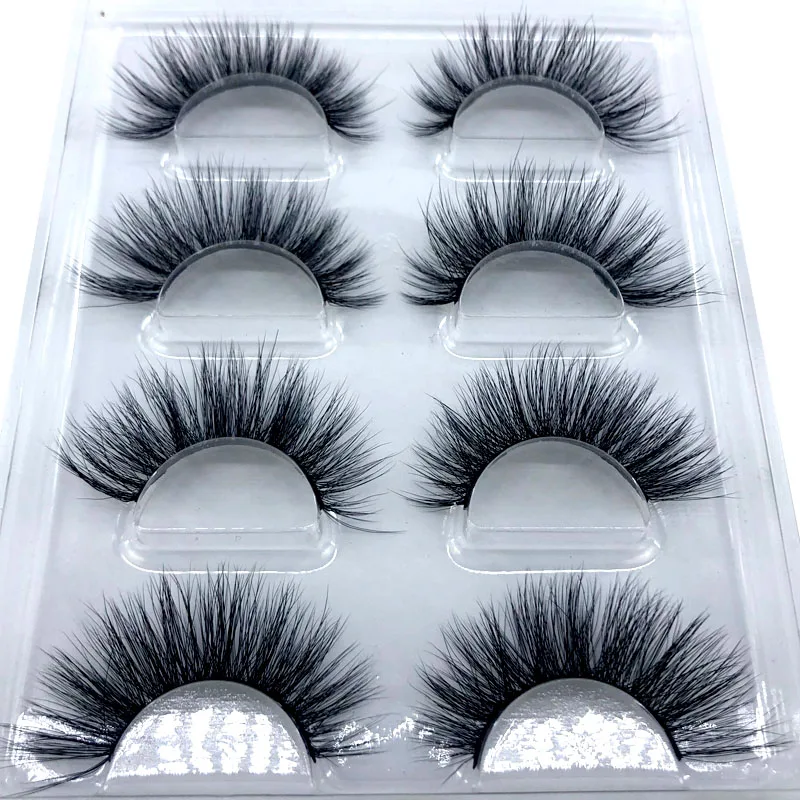 Neue 6 Paar 10–25 mm künstliche Wimpern, 100 % Nerzwimpern, Nerzwimpern, natürliche dramatische Volumenwimpernverlängerung, falsche Wimpern – Detail 15