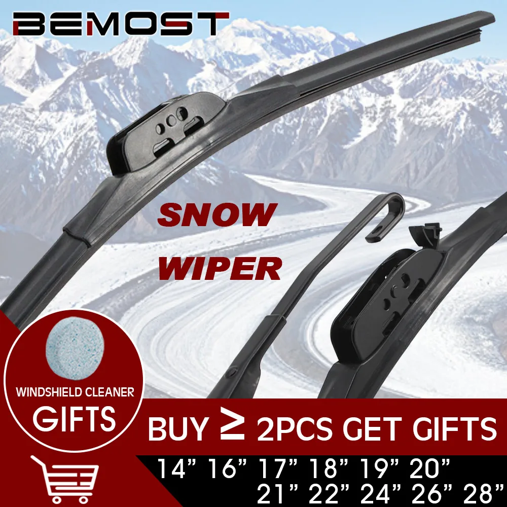 Winter Snow Strong Car Wiper Blade U Hook Rubber Windshield Windscreen Wiper 14\