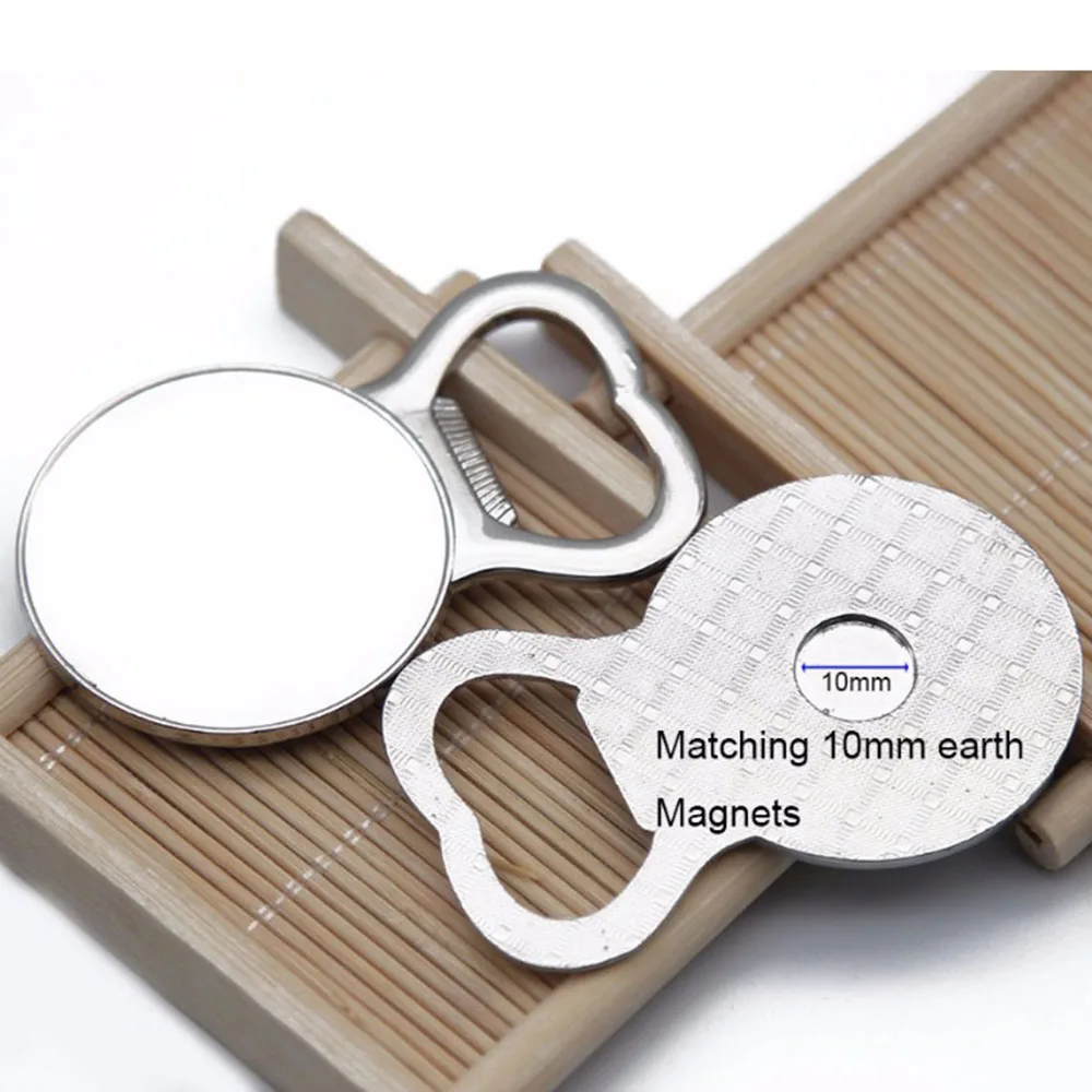 5/10 قطعة فتاحات زجاجات البيرة مستديرة جيب شريط صغير المشروبات مادة سبائك الزنك لصنع فتاحة الزجاجات