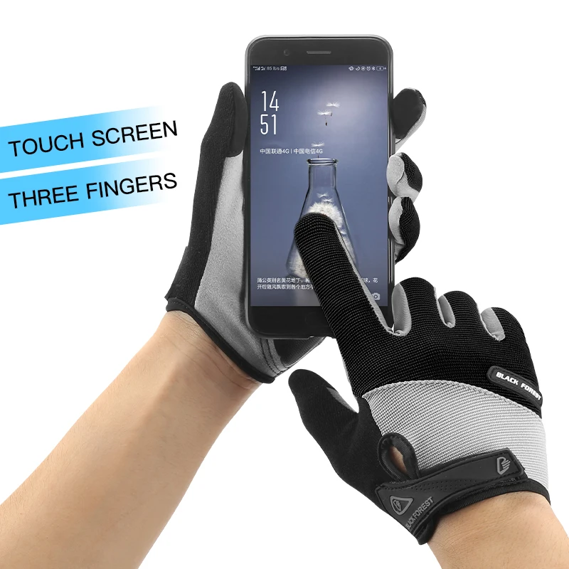 Touch Screen Tactical Gloves Breathable With Sweat Towel Full Finger Hiking Gloves Outdoor Climbing Hiking Running