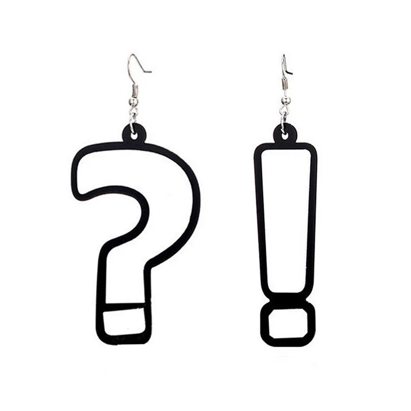 Earrings For Women Fashion Charm Eardrop Hip Hop Girls Gift Cute Sweet Heart Exaggeration Special Creativity Tape Love Heart