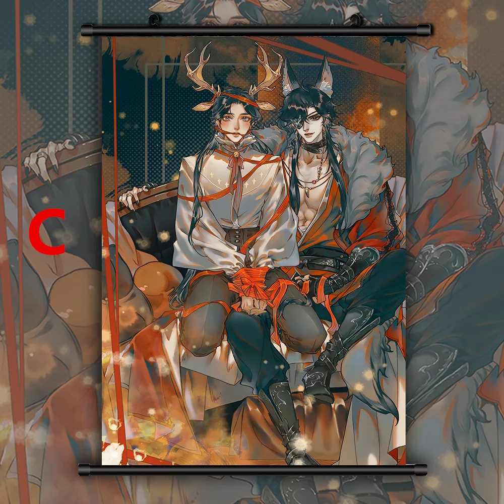 Canvas Painting Tian Guan Ci Fu Anime Posters Hua Cheng/Xie Lian Wall Posters Wall Art Living Room Decoration Picture Home Decor