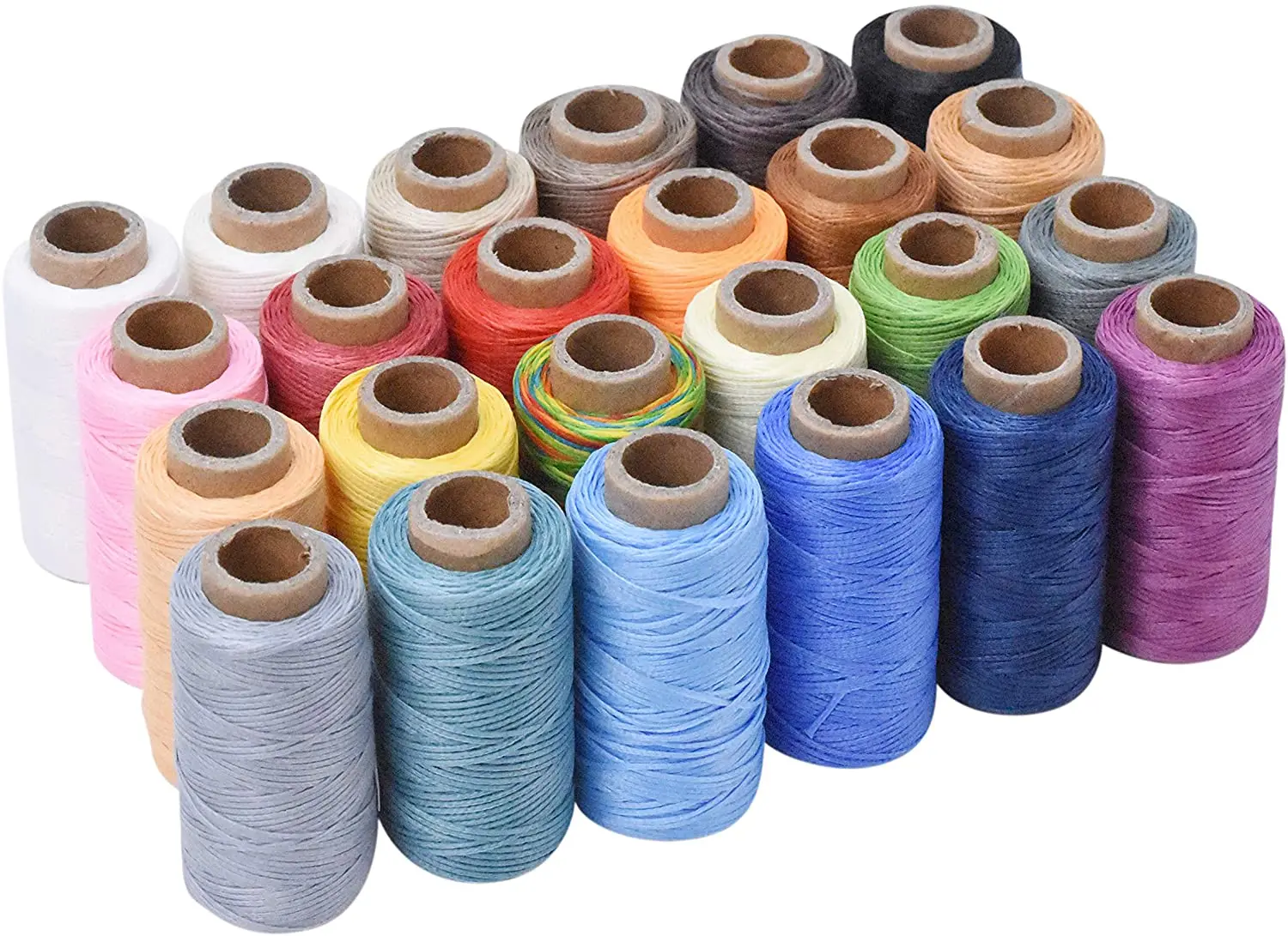 

Flat Leather Sewing Waxed Thread 150D 55Yards Per Spool Stitching Thread For Leather Craft DIY Bookbinding Shoe Repairing Leathe