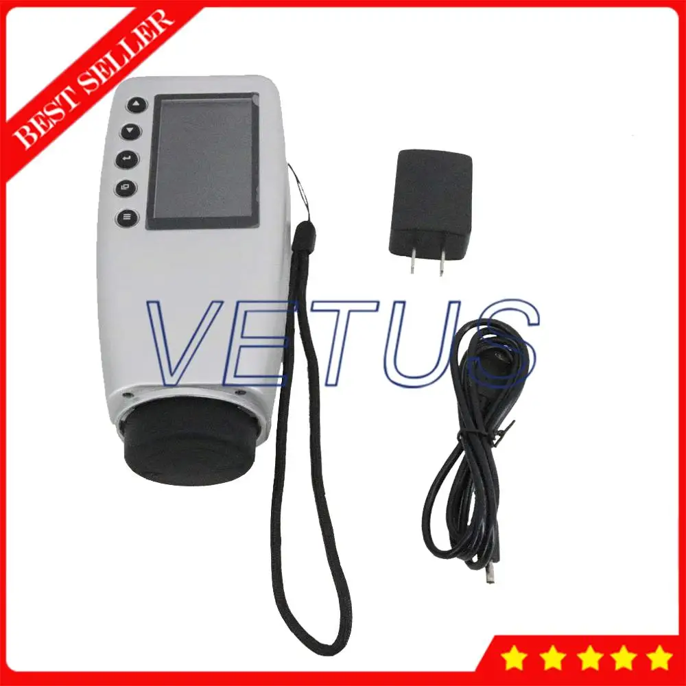 WR10 Professional 8mm Color Difference Meter Tester Digital Colorimeter with USB RS-232 Interface