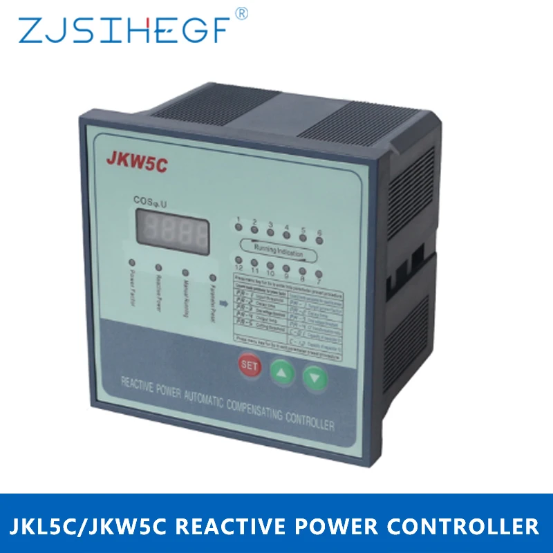 

JKW5C/JKL5C 380V 4/6/8/10/12 Steps Reactive Power Factor Controller Automatic Compensation for Power Capacitor Bank