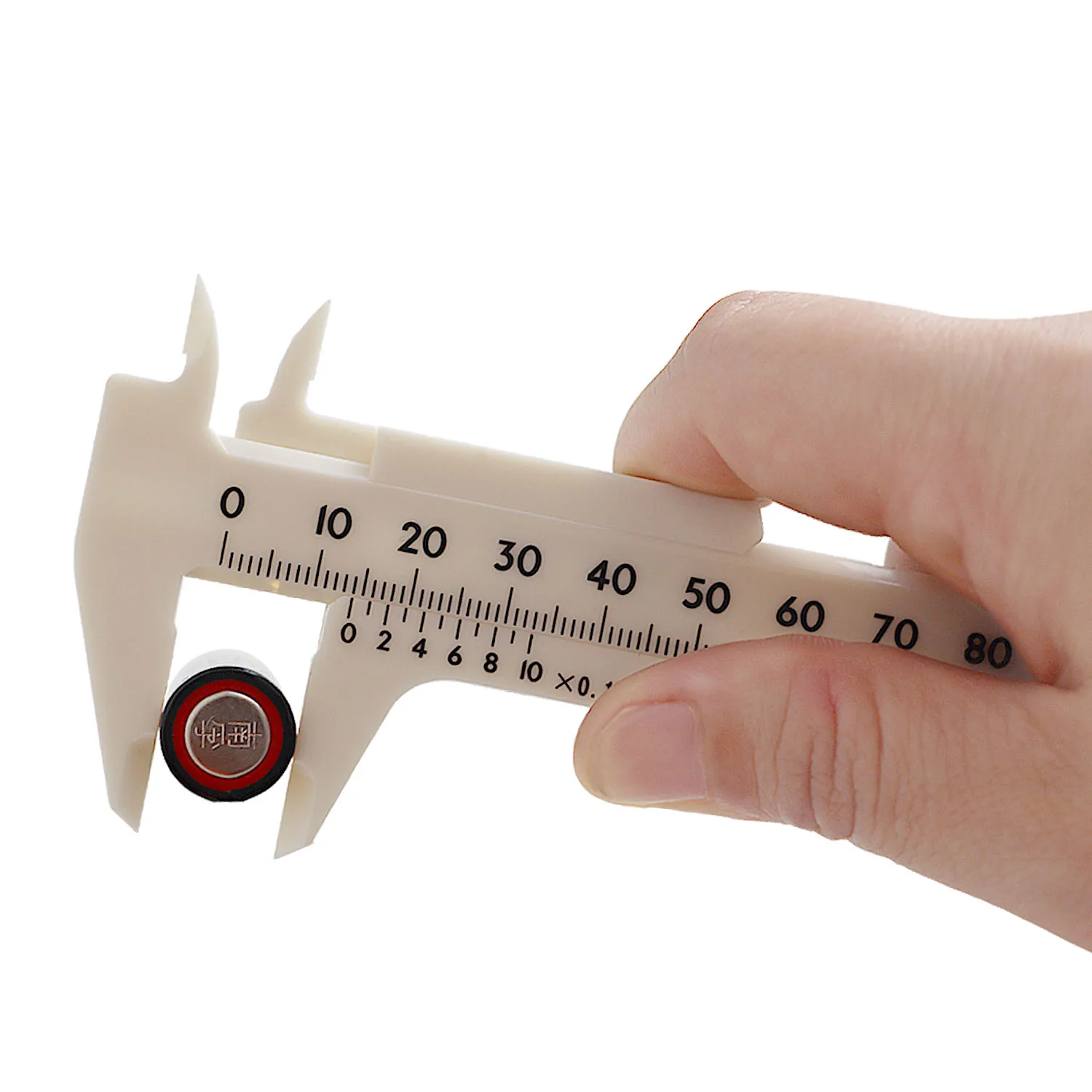 Genuine Plastic Vernier Calipers 0-80/150mm Reusable Double Scale Sliding Gauge Jewelry Jade Walnut Student Calipers