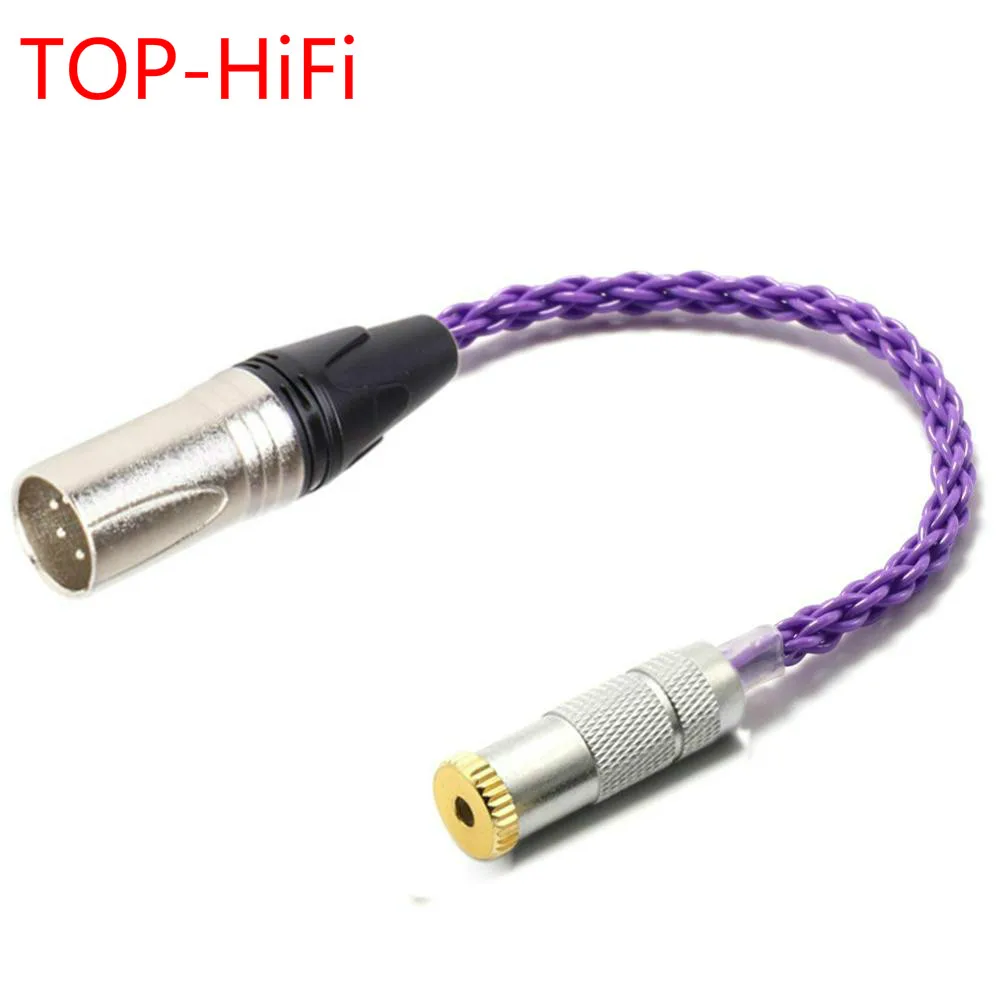 TOP-HiFi 4pin XLR Balanced Male to 2.5mm TRRS Balanced Female Audio Adapter Cable 2.5mm TRRS to XLR Balanced Cable Connector