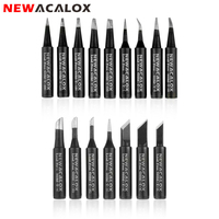 NEWACALOX 16Pcs Lead-free Soldering Iron Tips 900M-T Welding Tips for 936,937,907,HAKKO,Yihua Soldering Iron/Soldering Station