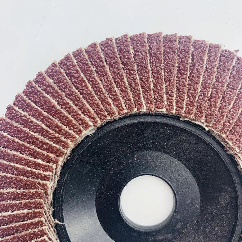 Abrasive 100Mm Lubang Dia 16Mm Roda Poles Gerinda Perubahan Cepat Pengamplasan Flap Disc untuk Grit Angle Grinder 60 80 120 Grit