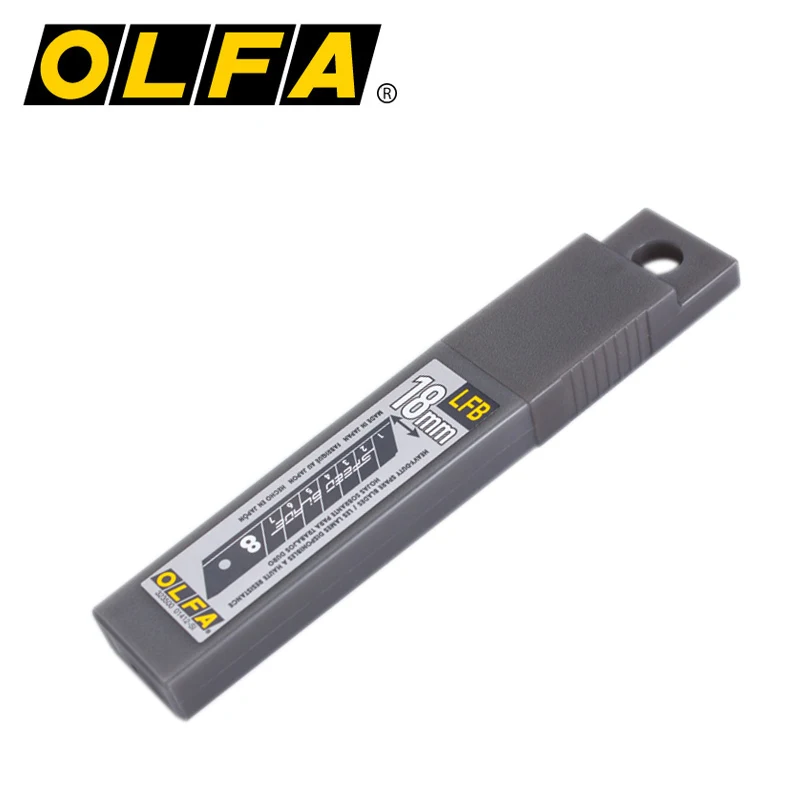 OLFA LFB-5B Speed Blade 18mm 5pcs Heavy Duty Snap-off Spare Blades Fluorine Coated Black Cutter Accessories for L5/L6-AL Knife