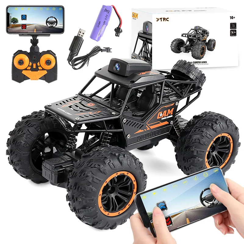 

1:18 20CM 2 Million HD Camera Mobile WiFi Image Transmission High Speed RC Car Climbing Truck Model Toy Gift for Boys